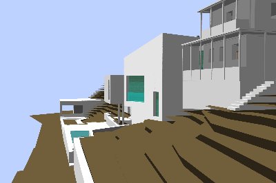 Spojení rodinných domů a vstupní objekt Hradištko